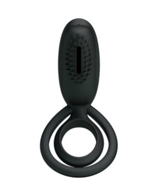 Cockring vibrant en silicone avec stimulateur clitoridien Esther 